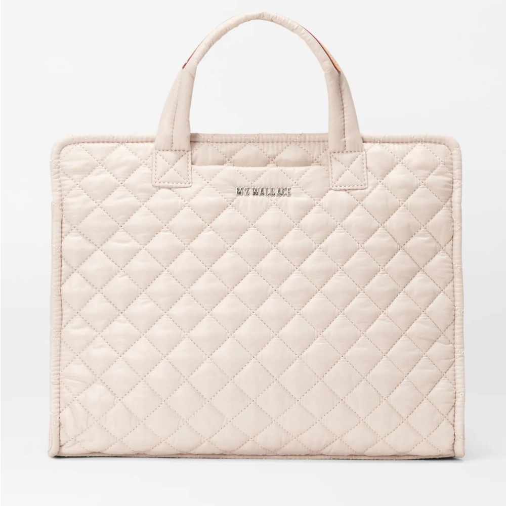 MZ Wallace medium box tote - mushroom NWT